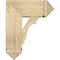 Ekena Millwork Olympic Arts and Crafts Rough Sawn Bracket w/ Offset Brace, Douglas Fir, 8"W x 18"D x 22"H BKT0806X18X22OLY03RDF - alternate 2